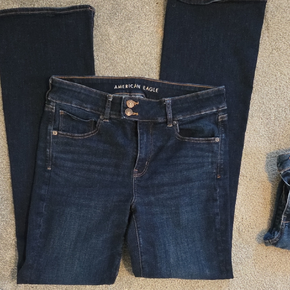 American Eagle Outfitters Women's Deep Indigo Skinny Jeans